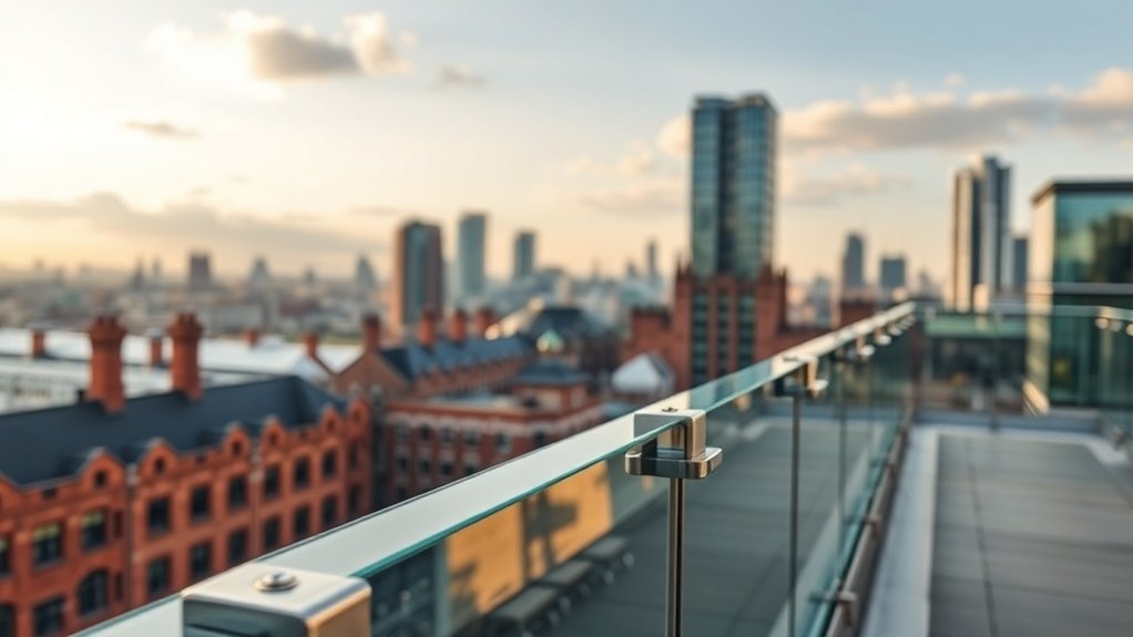 Glass Balustrades Burnt Oak