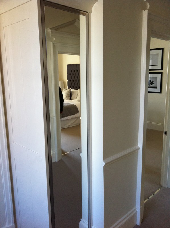 Full-length wardrobe mirror fitted in Colindale home
