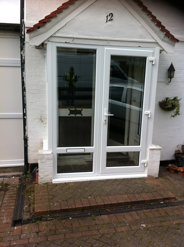 uPVC French doors fitted as front entrance in Colindale